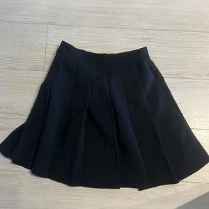 Black Pleated Mini Skirt